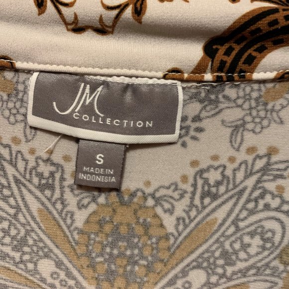 JM Collection Women's blouse Gold/brown Size Small - Picture 4 of 7
